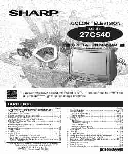 Sharp CRT Television 27C540-page_pdf